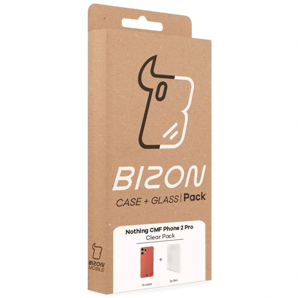 Bizon Case Clear Pack case + 2x screen film Nothing CMF Phone 2 Pro - 9