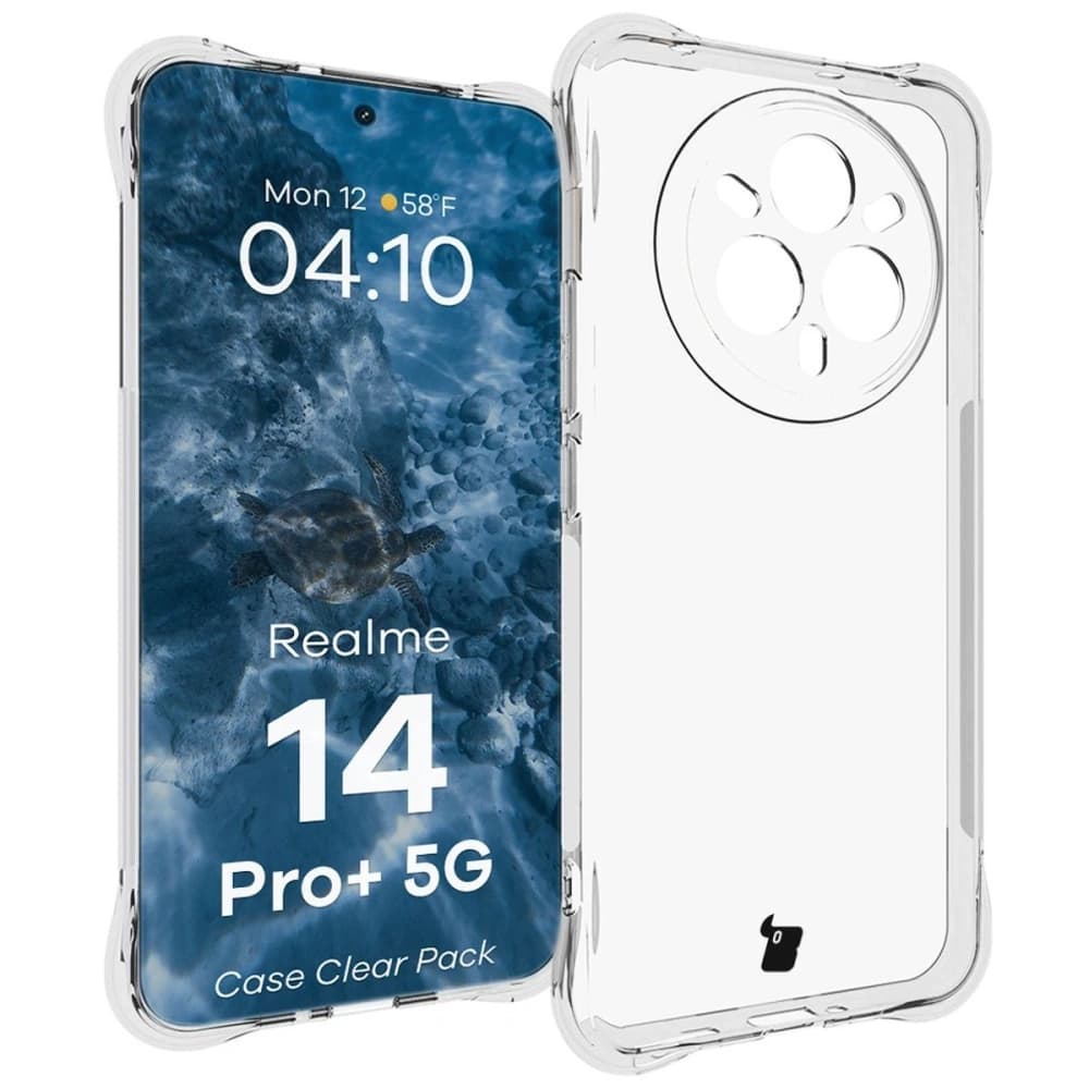 Bizon Case Clear Pack case + 2x screen film Realme 14 Pro+ Plus 5G - 3