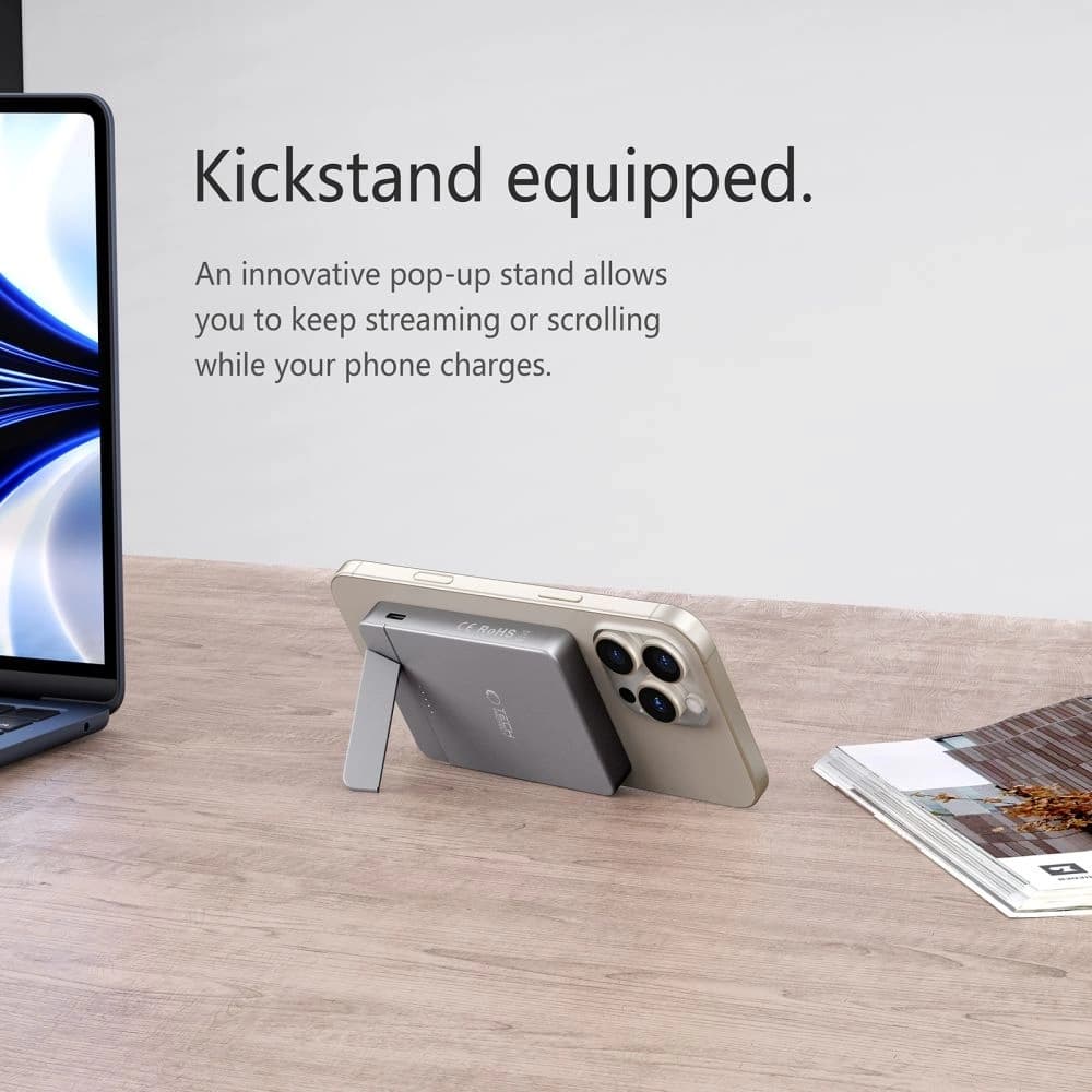 Tech-Protect PB14 LifeMag MagSafe Power Bank 5000mAh Space Grey - 7