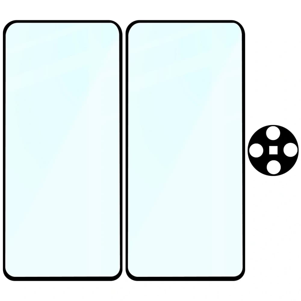 Bizon Edge 2 Pack 2x gehärtetes Glas + 1x Linsenschutz für Oppo Find X8 Pro - 6