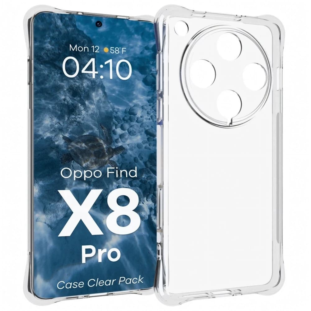 Bizon Case Clear Pack case + 2x screen glass Oppo Find X8 Pro - 3