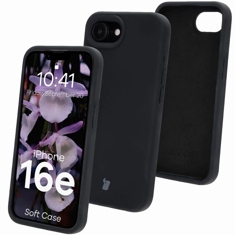 Bizon Soft Case Apple iPhone 17e / 16e schwarz - 1