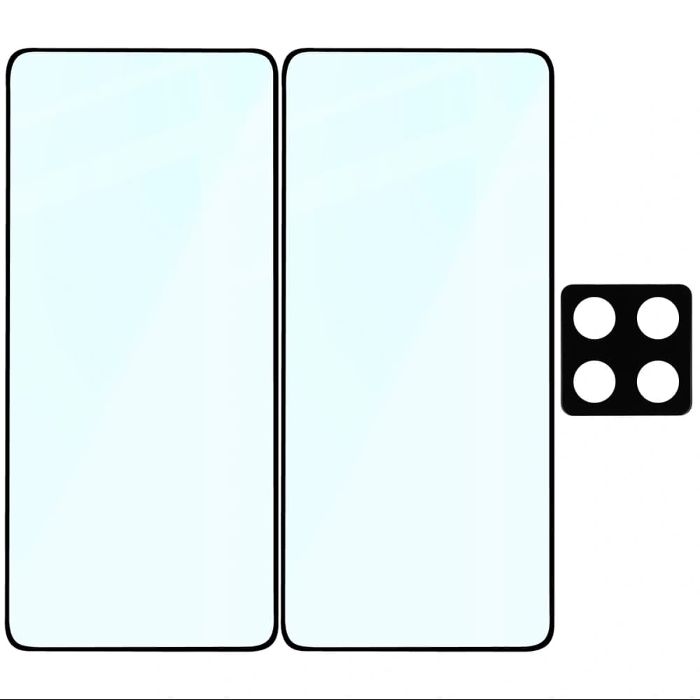 Bizon Edge 2 Pack 2x gehärtetes Glas + 1x Linsenschutz für Xiaomi 14T Pro - 6