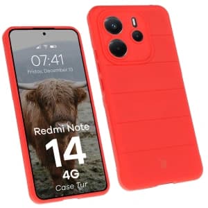 Bizon Case Tur Xiaomi Redmi Note 14 4G rot