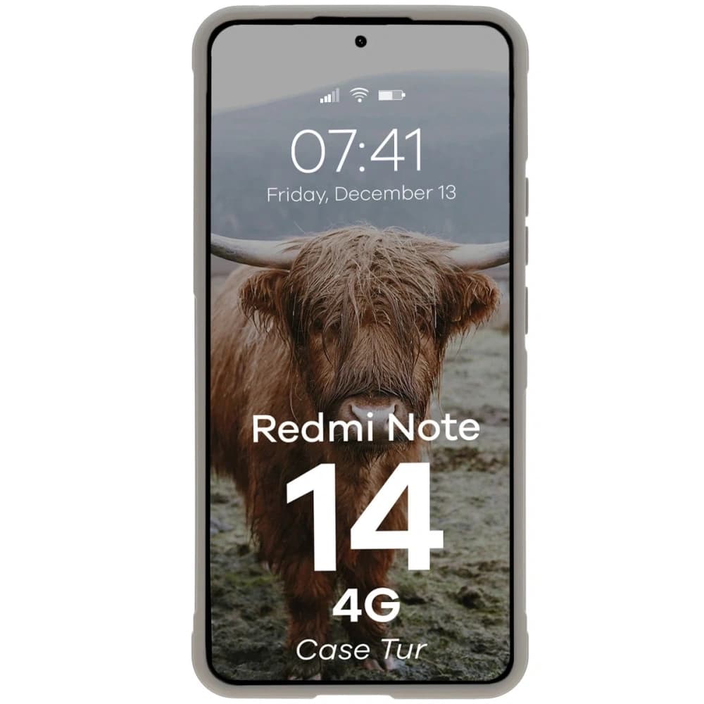 Bizon Case Tur Xiaomi Redmi Note 14 4G hellgrau - 5