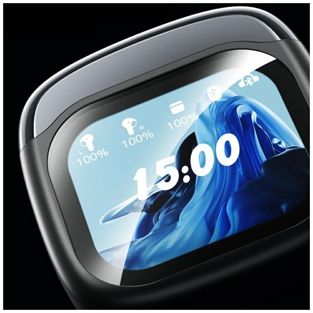 AWEI TP100 ENC Wireless In-Ear Headphones Bluetooth 5.4 TWS + Docking Station Black - 3