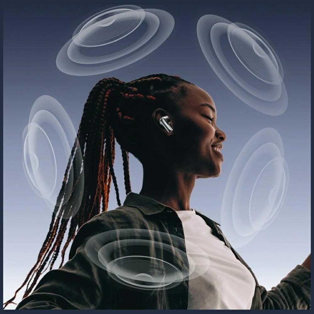 AWEI TP100 ENC Wireless In-Ear Headphones Bluetooth 5.4 TWS + Docking Station Black - 8