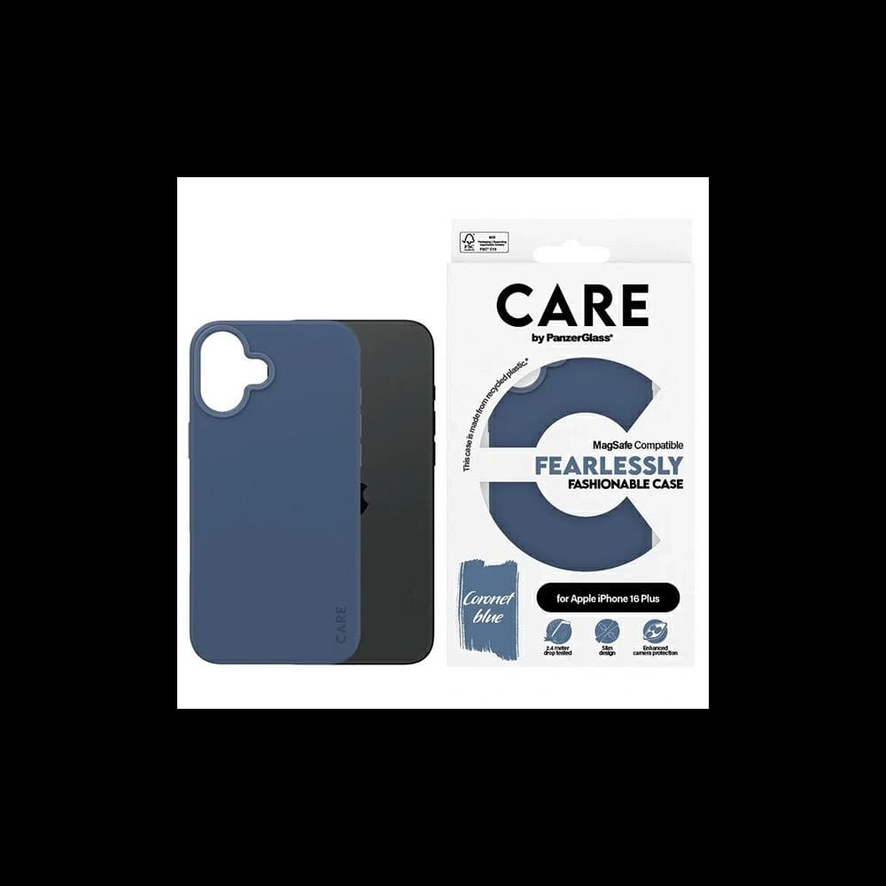 CARE von PanzerGlass Fashion MagSafe Apple iPhone 16 Plus blau - 1