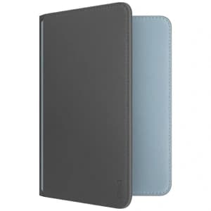 UNIQ Belmont Passport Case with Apple Find My, RFID Block, Gray-Blue