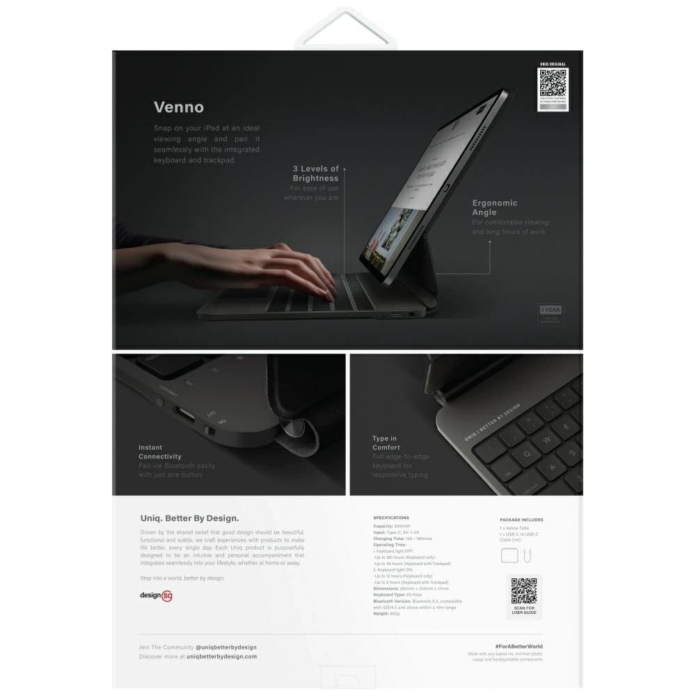 UNIQ Venno Pro Magnetische Smart Apple iPad Pro 13" 2024 schwarz - 8