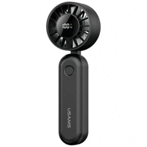 USAMS Mini ZB352 Faltbarer Handventilator 1200mAh schwarz