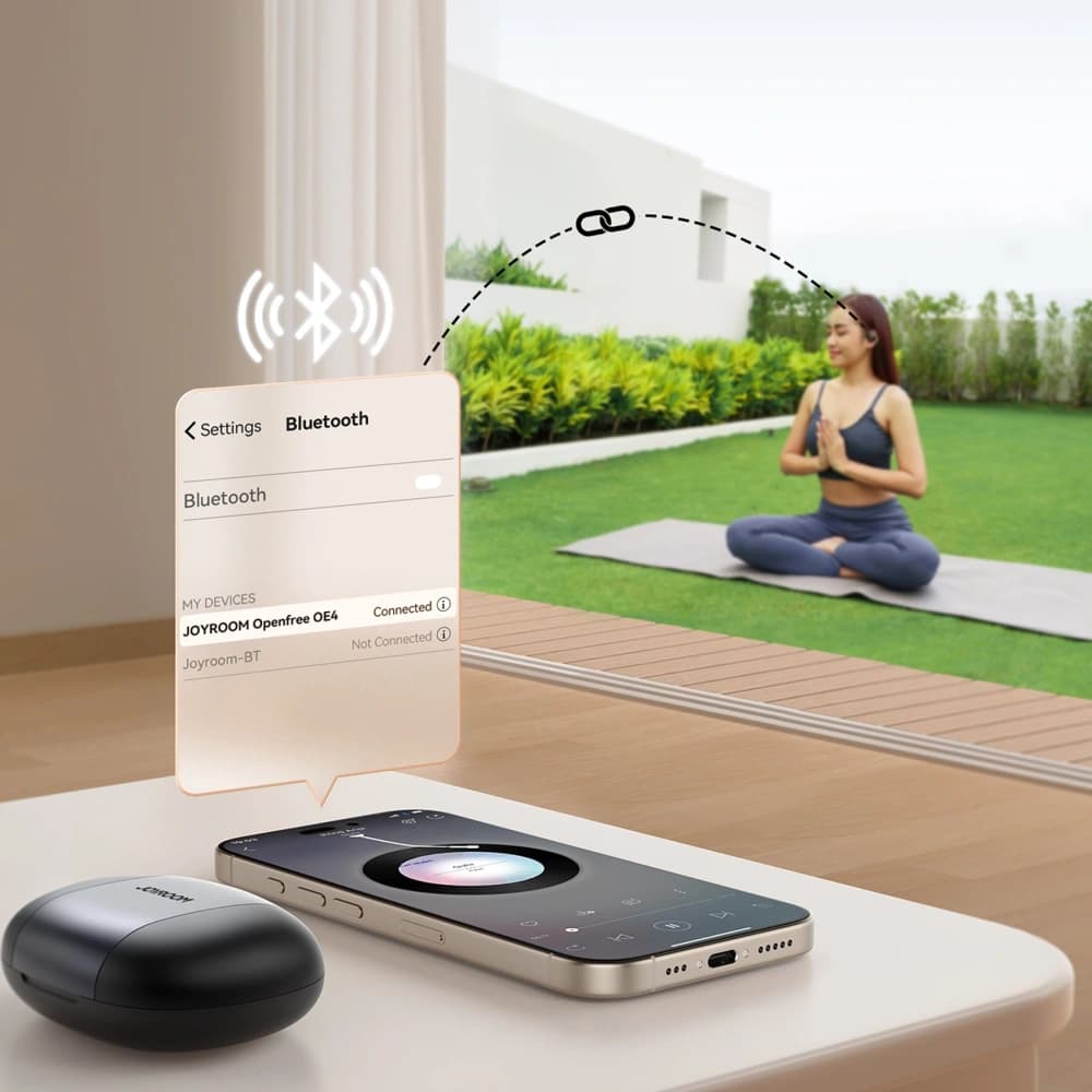 Joyroom Openfree JR-OE4 kabellose Open-Ear Kopfhörer Bluetooth 5.4 TWS schwarz - 8