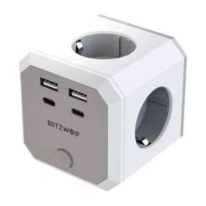 BlitzWolf BW-EC2 Steckdosenleiste 8-in-1 4xAC / 2xUSB-A / 2xUSB-C