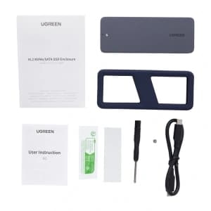 UGREEN CM777 SSD-Gehäuse, NVMe/SATA, 20Gbps, USB-C