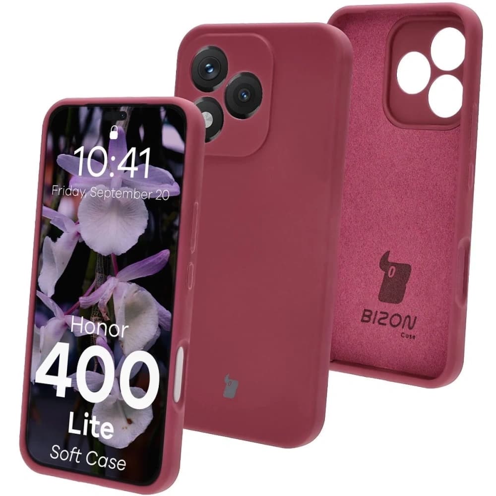 Bizon Soft Case Honor 400 Lite 5G dunkel lila - 1