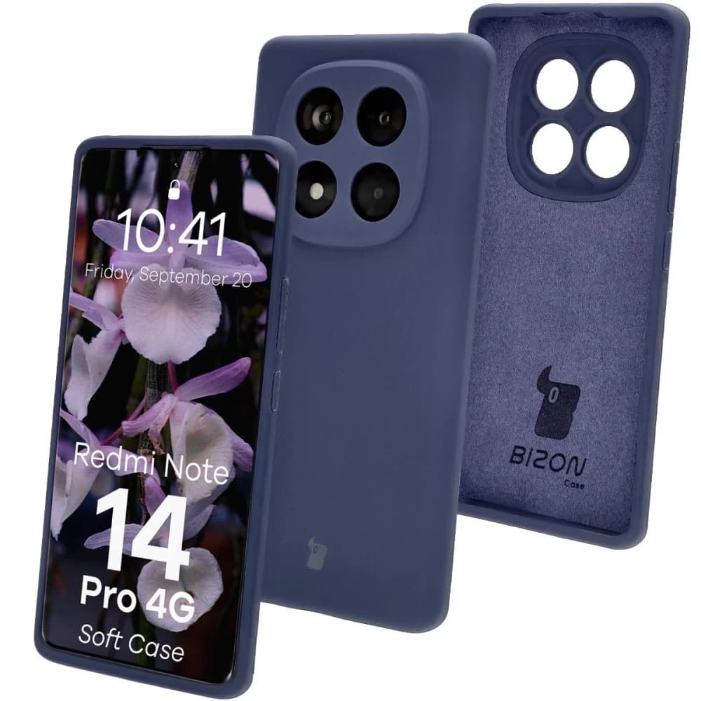 Bizon Soft Case Xiaomi Redmi Note 14 Pro 4G dunkelblau - 1