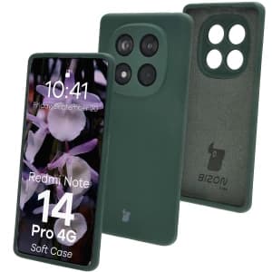 Bizon Soft Case Xiaomi Redmi Note 14 Pro 4G dunkelgrün