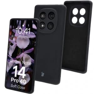 Bizon Soft Case Xiaomi Redmi Note 14 Pro 4G schwarz