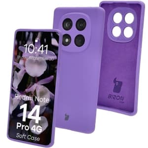 Bizon Soft Case Xiaomi Redmi Note 14 Pro 4G lila