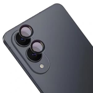 Bizon Glass Snap Linse Samsung Galaxy S25 Edge schwarzer Rahmen