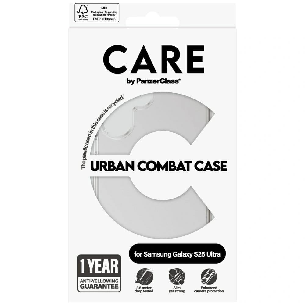 CARE von PanzerGlass Flagship Urban Combat Samsung Galaxy S25 Ultra klar - 4