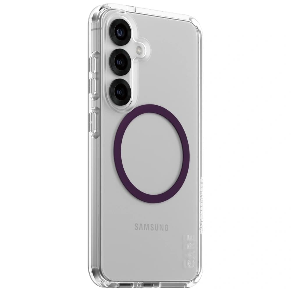 CARE von PanzerGlass Flagship Urban Combat Purple QI Samsung Galaxy S25 klar - 2