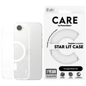 Etui CARE by PanzerGlass Flagship Urban Combat StarLight White MagSafe do Apple iPhone 17e / 16e przezroczysty
