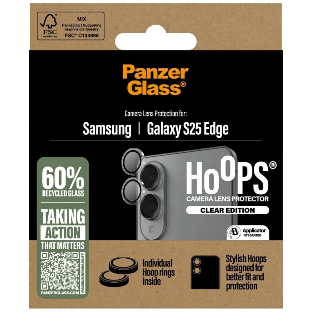 PanzerGlass Hoops Lens Protector Samsung Galaxy S25 Edge clear - 4