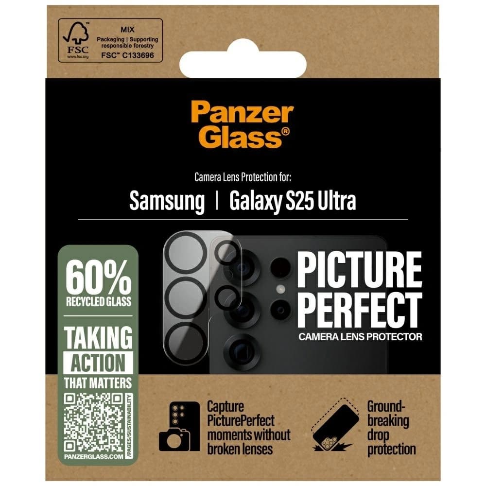 Gehärtetes Glas für den PanzerGlass PicturePerfect Linsenschutz für Samsung Galaxy S25 Ultra - 4