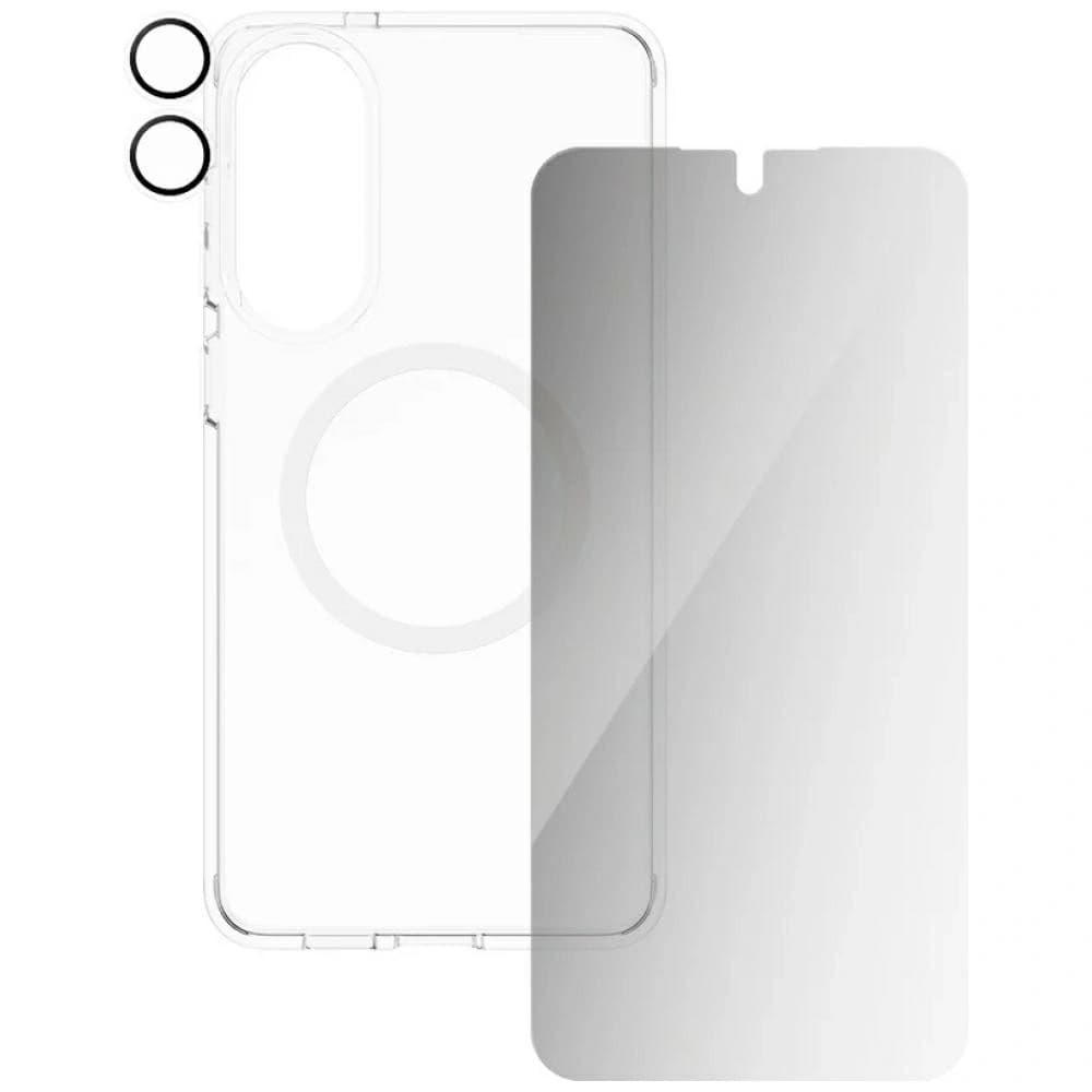 Schutzhülle 3in1 Set + Privacy-Glas für den Bildschirm + Glas für die Kamera CARE von PanzerGlass Flagship für Samsung Galaxy S25 Edge - 3