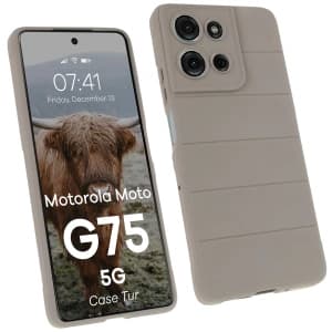 Bizon Case Tur Motorola Moto G75 5G hellgrau
