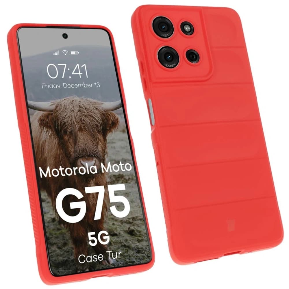 Bizon Case Tur Motorola Moto G75 5G rot - 1