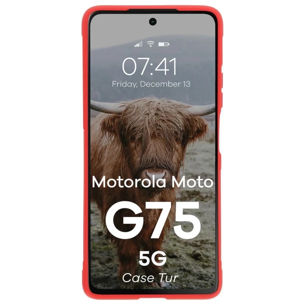 Bizon Case Tur Motorola Moto G75 5G rot - 5