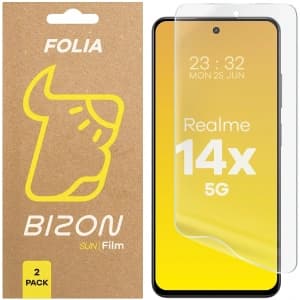 Bizon Glass Film Sun Realme 14x 5G [2 PACK]