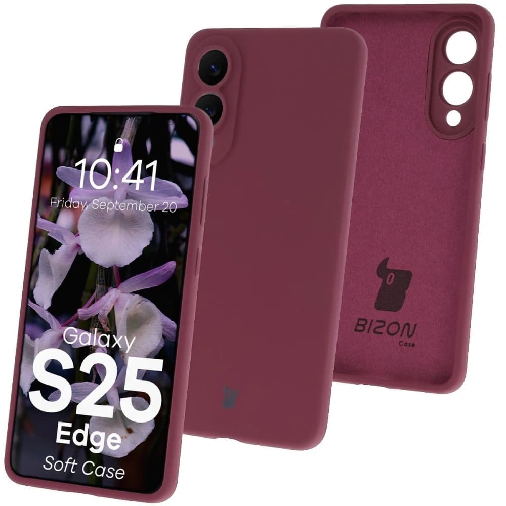 Bizon Soft Case Samsung Galaxy S25 Edge dark purple - 1