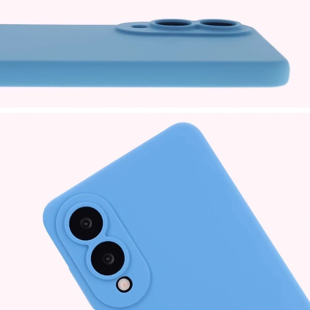 Silikonowe etui Bizon Soft Case do Samsung Galaxy S25 Edge niebieskie - 5