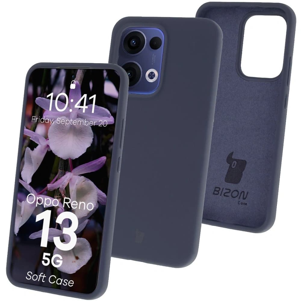 Bizon Soft Case Oppo Reno13 dunkelblau - 1