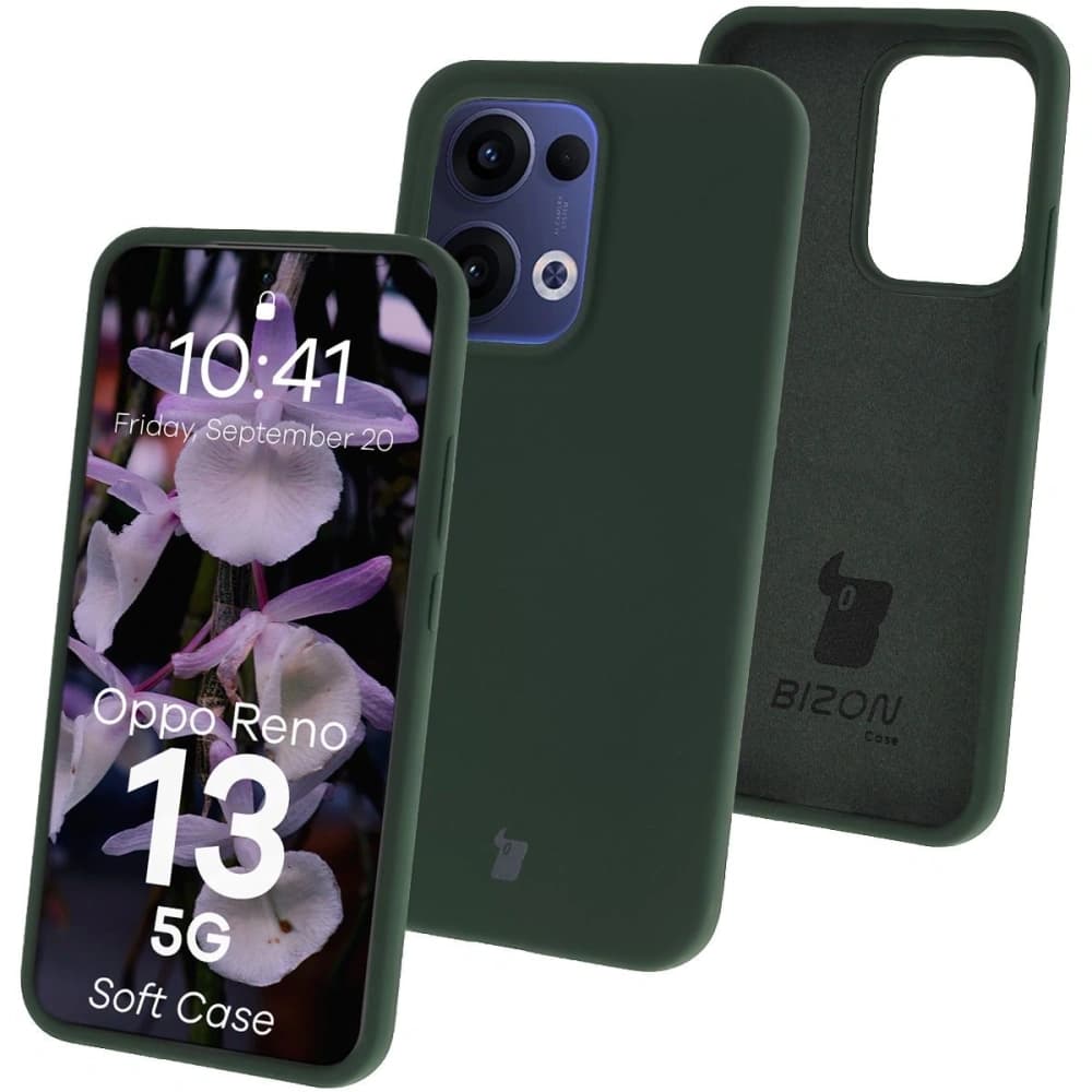 Bizon Soft Case Oppo Reno13 dark green - 1