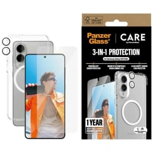 CARE von PanzerGlass Flagship 3in1 Set Samsung Galaxy S25 Edge