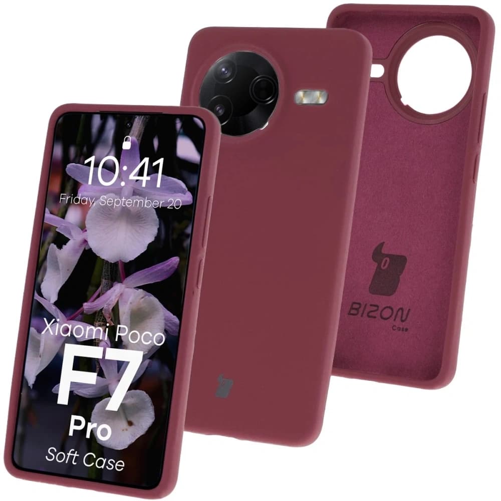 Bizon Soft Case Xiaomi POCO F7 Pro dunkel lila - 1