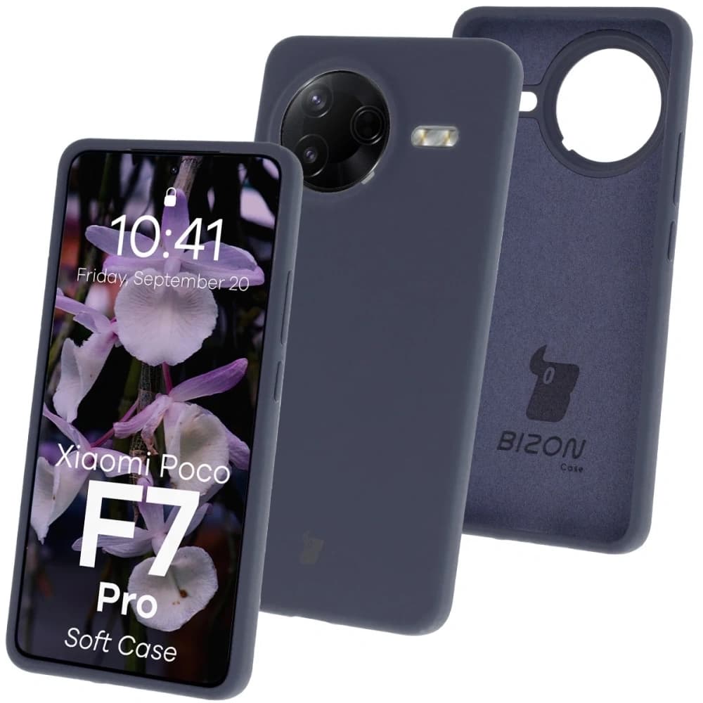 Bizon Soft Case Xiaomi POCO F7 Pro dunkelblau - 1
