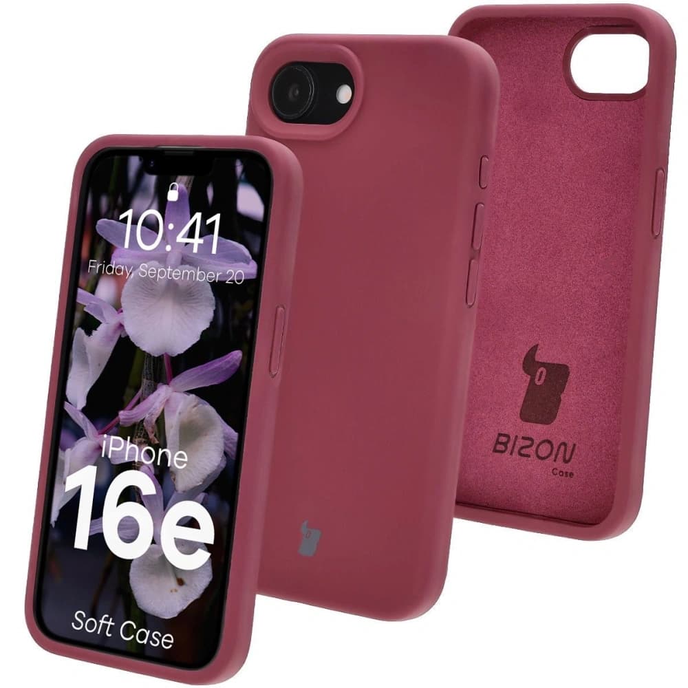 Bizon Soft Case Apple iPhone 17e / 16e dark purple - 1