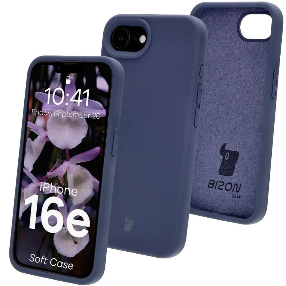 Bizon Soft Case Apple iPhone 17e / 16e dark blue - 1