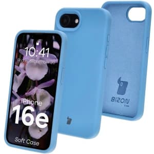 Silikonowe etui Bizon Soft Case do Apple iPhone 17e / 16e niebieskie