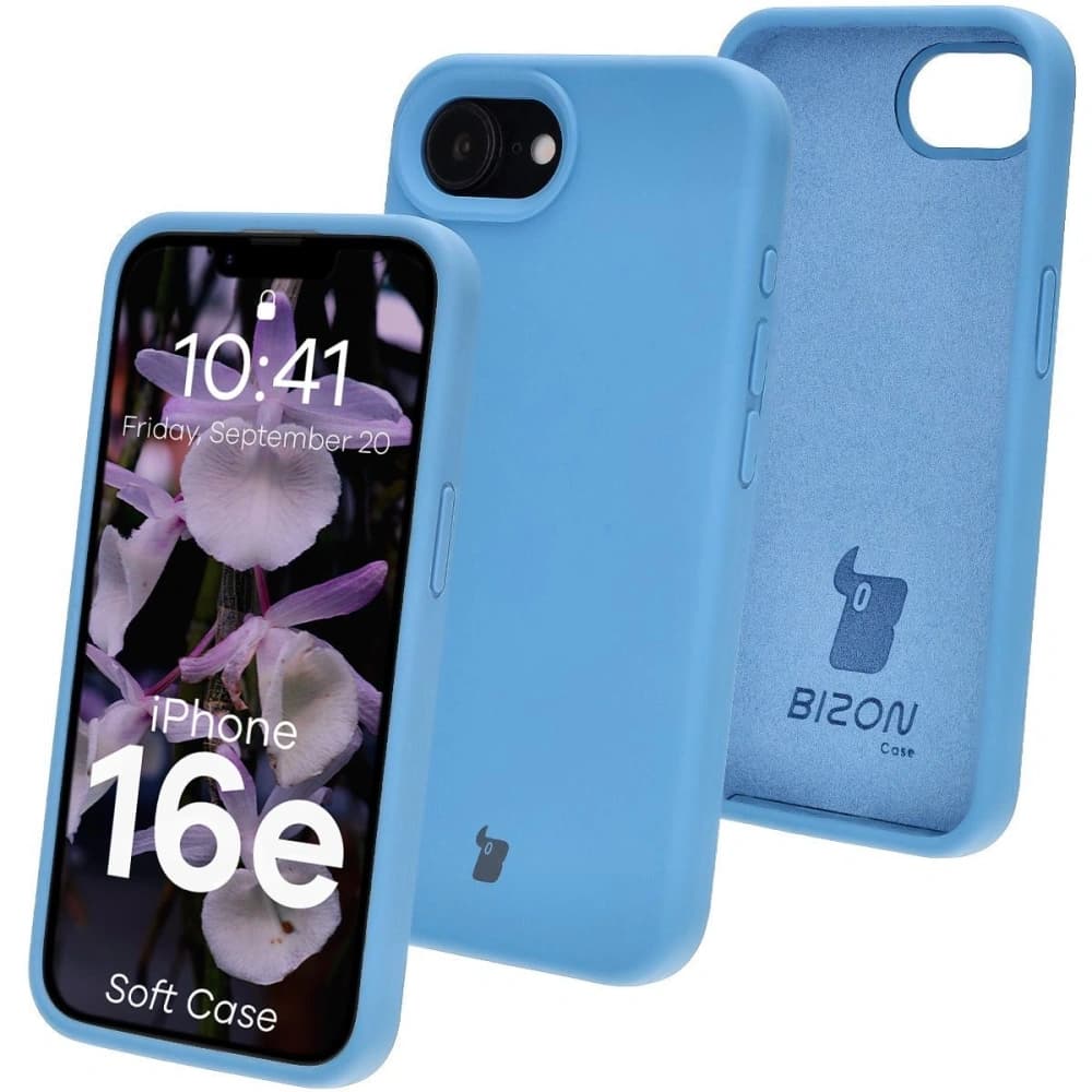 Bizon Soft Case Apple iPhone 17e / 16e blau - 1
