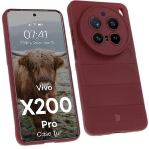 Bizon Case Tur Vivo X200 Pro burgunderrot