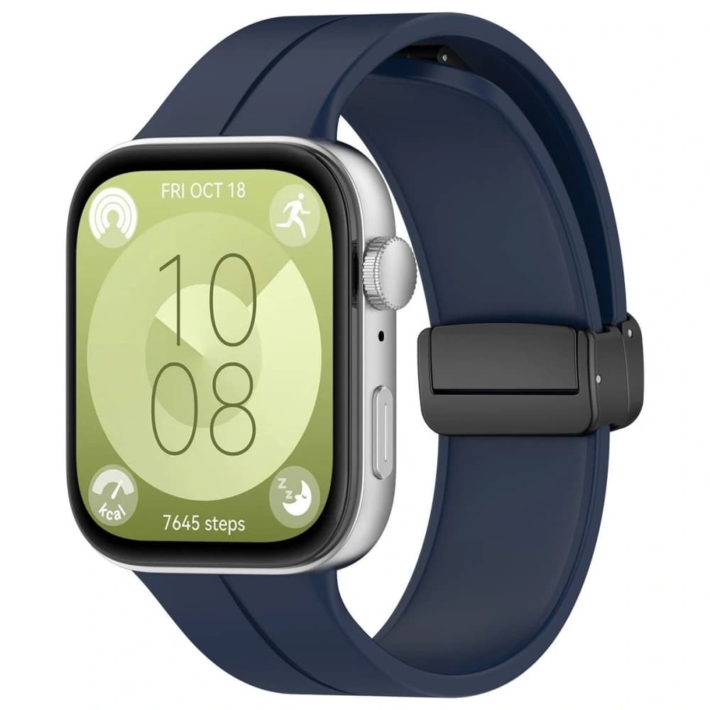 Bizon Strap Watch Silicone L Huawei Watch Fit 4 Pro / Fit 4 / Fit 3 navy blue - 1