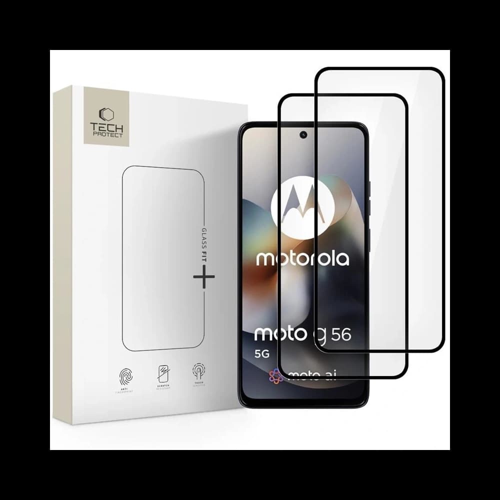 Tech-Protect Glass Fit+ Motorola Moto G56 5G Schwarz [2 PACK] - 1