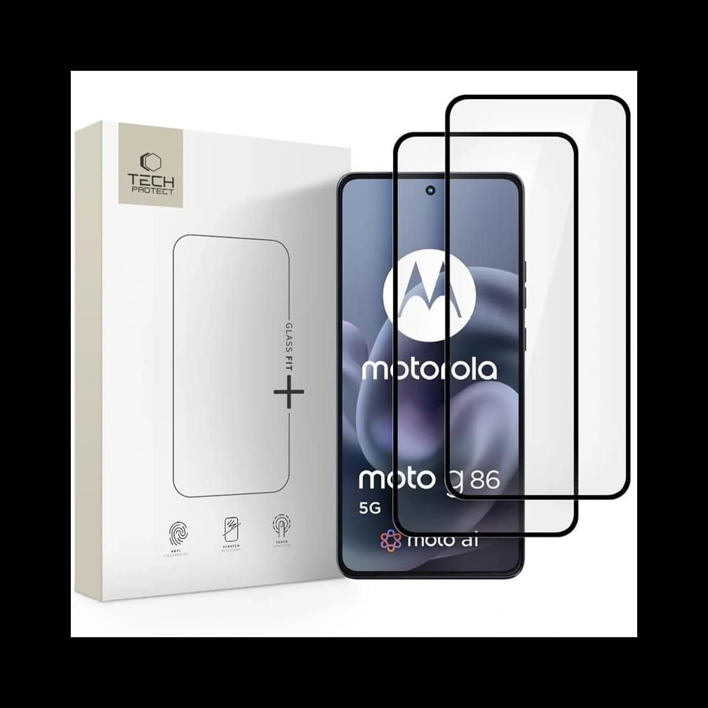 Tech-Protect Glass Fit+ Motorola Moto G86 5G / G86 5G Power Black [2 PACK] - 1