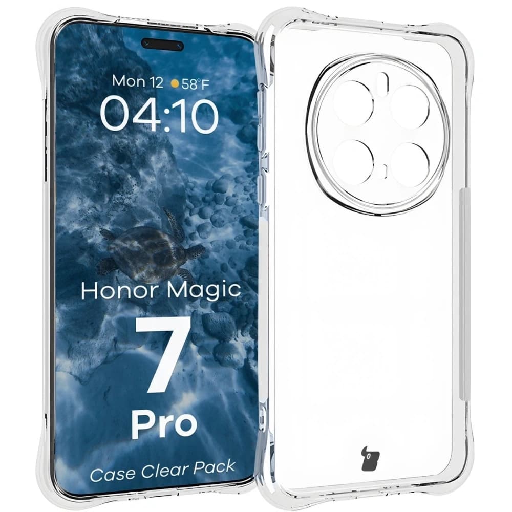 Bizon Case Clear Pack flexible case + 2x screen film Honor Magic7 Pro - 3
